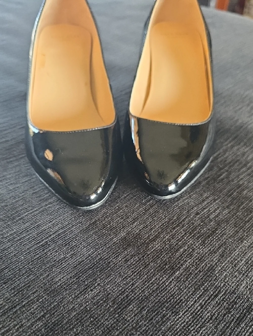 Cole Haan Black Patent Wedge Pumps Size 8 - Picture 3 of 6